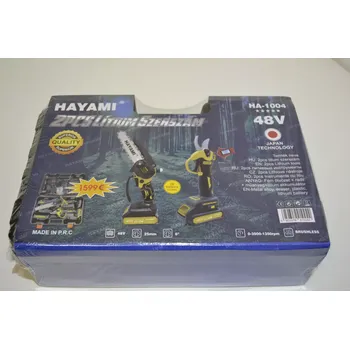 Sada nářadí Hayami Aku set 2v1 pilka s automatickým mazáním + aku nůžky 48V v kufříku + 2 baterie a příslušenství