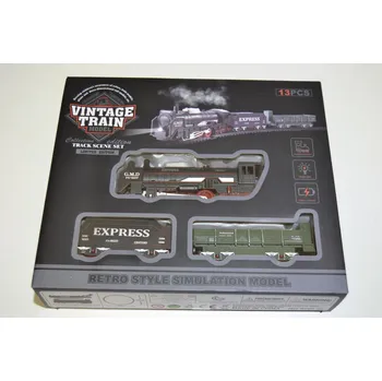 Vláček a vláčkodráha PRC Vláček na baterie Vintage Train + koleje, vlak