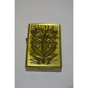 Benzínový zapalovač č. 96 -cannabis