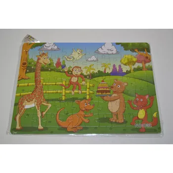 Puzzle Puzzle 70 dílků D32 - Exotická zvířátka