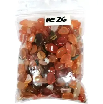 Karneol z Malawi – sekané kameny (chips 5–8 mm), balení 100 g – energie a krása přírody