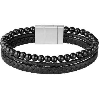 Šperk Hugo Boss Trojitý černý náramek pro muže Sphere 1580786 + 2 měsíce na vrácení zboží