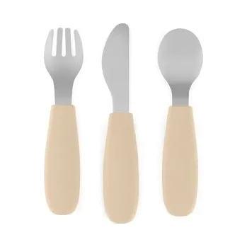 PETITE&MARS Sada příborů s nerezové oceli Take&Match Desert Sand 12m+