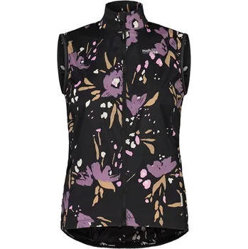 Cyklistická bunda MALOJA - Vesta SeisM Vest Printed/ deep black brushflower S
