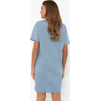 Dámské noční prádlo Noční košile Italian Fashion Ksara - bavlna Světle modrá 2XL