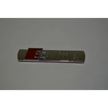 Samolepicí dekorace na vozidlo Plastický nápis na auto - samolepka - S line stříbrná