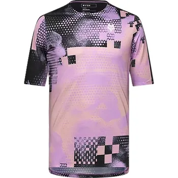 cyklistický dres FOX - Dres pánský Flexair Ascent SS Jersey Pulse - Dusty Rose S