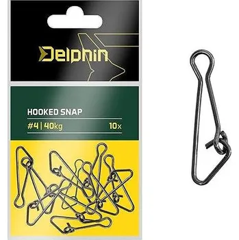Delphin Hooked snap Velikost 4, 40 kg 3 × 10 ks