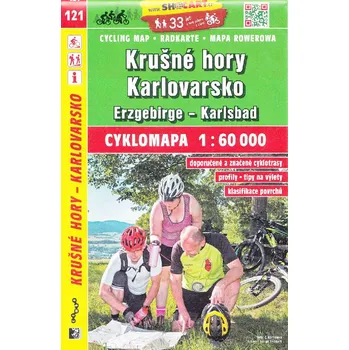 Krušné hory Karlovarsko 1:60 000 - cyklomapa Shocart číslo 121 - Shocart