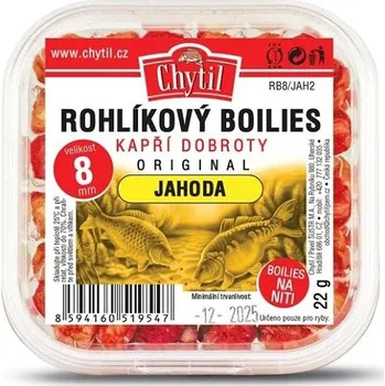 Boilies Chytil Rohlíkový boilies 2 × 22 g, 8 mm, Jahoda