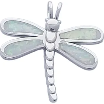 Přívěsek Opálový přívěsek vážka s bílým opálem