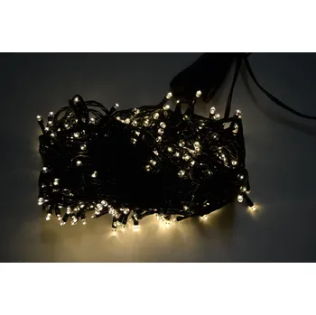 Vánoční dekorace VENKOVNÍ VÁNOČNÍ OSVĚTLENÍ 150 LED - TEPLE BÍLÉ