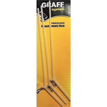 Graff Průjezd zahnutý 4 × 20 cm Transparentní 3 ks