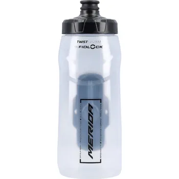 Láhev MERIDA - Lahev FIDLOCK čirá s držákem a základnou na rám (620ml)
