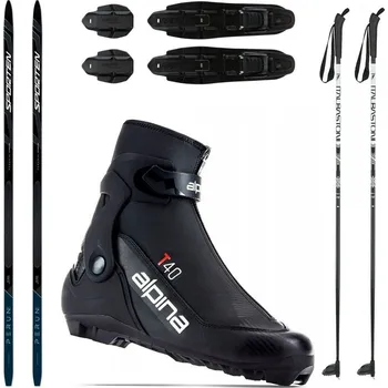 Běžky SPORTEN Perun Pro Skin se stoupacím pásem + vázání + boty Alpina T40 + hole