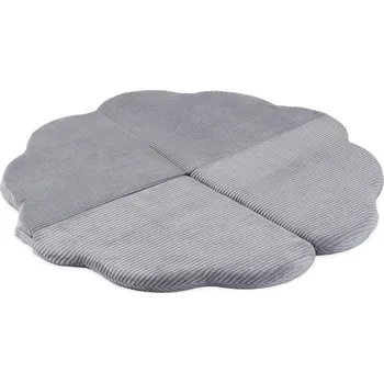 Hračka pro kojence Měkká podložka na hraní Květina Plush Nest - Grey Corduroy