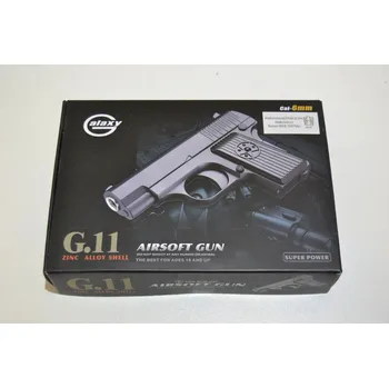 Airsoftová zbraň Kovová kuličkovka G11 - BB 6 mm - kuličková pistole