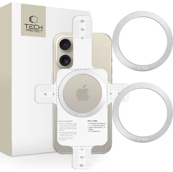 TECH-PROTECT MMP-110 2IN1 MAGNETIC MAGSAFE RING SILVER & SILVER