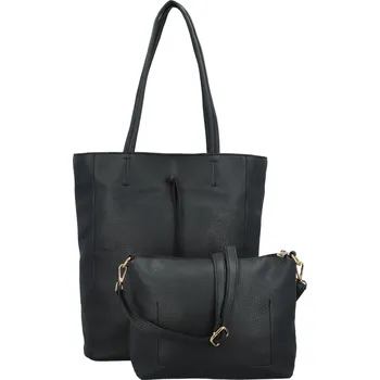 Kabelka Stylový dámský koženkový set kabelek Kenza, tmavě modrý