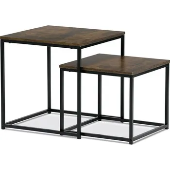 Konferenční stolek Konferenční stůl NYLE - 2 ks, MDF, kov, více barev Barva: Staré dřevo