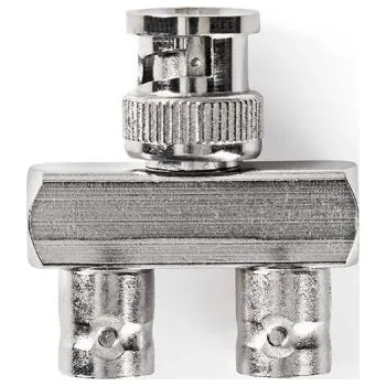 Elektrická zásuvka BNC Adapter | BNC Zástrčka | 2× BNC Zásuvka CVGP01946ME Nedis