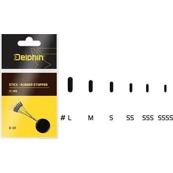 Delphin Stick Rubber Stopper Velikost S 3 ks
