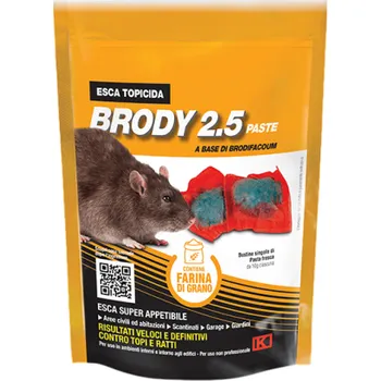 Hubení hlodavce Brody 2.5 Pasta 150 g – příchuť pšeničná mouka | nástraha k hubení hlodavců