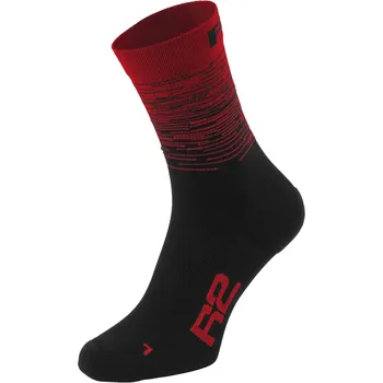 Pánské ponožky R2 - Ponožky ATS23F RACE černo/červené L (43-46)