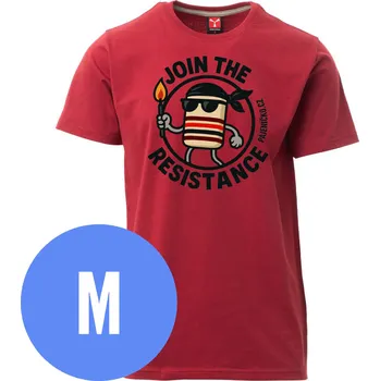 Pánské tričko Tričko JOIN THE RESISTANCE - Bordeaux, pánské, M