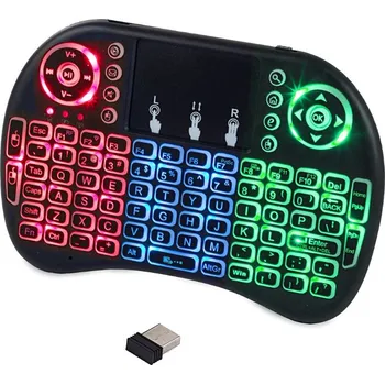 Kabel do PC dobirkov.cz Bezdrátová mini LED podsvícená klávesnice