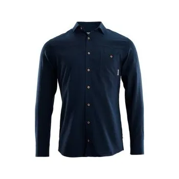 Pánská košile Aclima LeisureWool Woven Wool Shirt Men Navy Blazer modrá L
