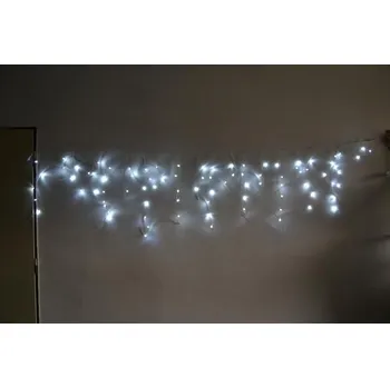 Vánoce PRC Vánoční venkovní závěs 5 metrů bílý se záblesky