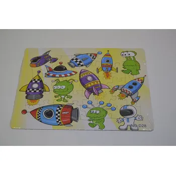 Puzzle Puzzle 40 dílků D28 - vesmír - rakety