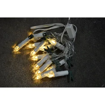 Svíčka PRC VÁNOČNÍ OSVĚTLENÍ 12 LED SVÍČEK S KOLÍČKY - TEPLÉ