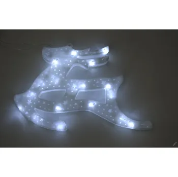 Vánoční dekorace PRC VÁNOČNÍ OSVĚTLENÍ OBRYS SOB 29CM BÍLÝ