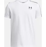 Chlapecké triko UNDER ARMOUR UA B ICON TAPED SS 6001583-100 BÍLÁ XL