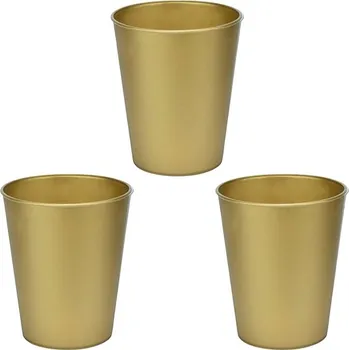 GODAN Plastový párty kelímek zlatý/silvestr 250 ml, 3 ks