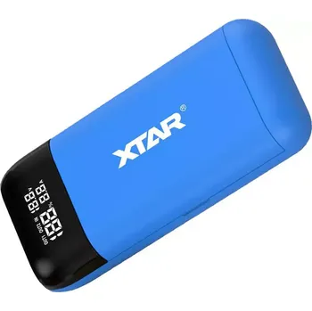 Powerbanka Hybridní nabíječka baterií / powerbanka - XTAR PB2SL modrá