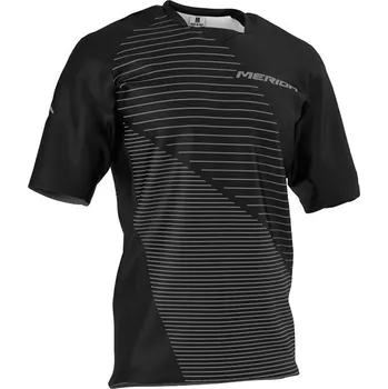cyklistický dres MERIDA - Dres pánský GSG FREERIDE SE černo-šedý