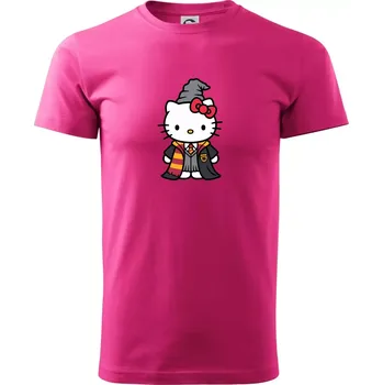 Pánská móda Harry kitty - Klasické pánské triko vyšší gramáže - L ( Purpurová )