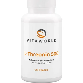 Aminokyselina Vitaworld L-threonine 500 120 kapslí