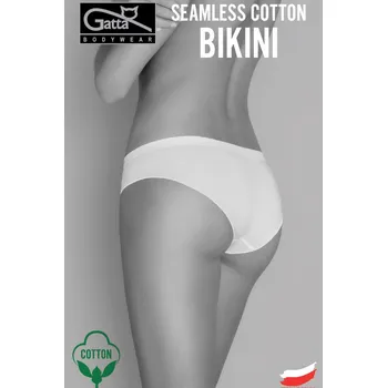 Kalhotky Dámské kalhotky SEAMLESS COTTON BIKINI - GATTA BODYWEAR světlý nahý L