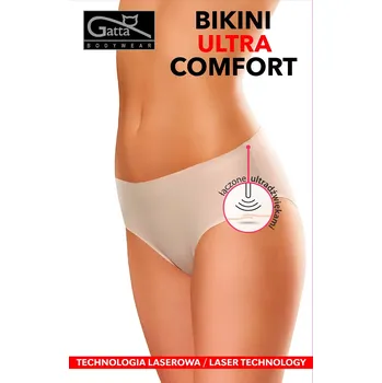 Kalhotky Dámské kalhotky Gatta 41591 Bikini Ultra Comfort bílá/bílá M