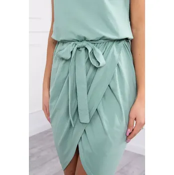 Dámské šaty Šaty s obálkou dole tmavě mátové UNI