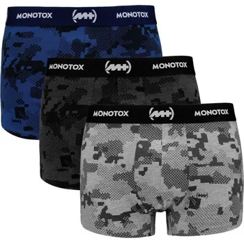 Pánské spodní prádlo Monotox Basics Boxerky 3-pack M MX21065 L