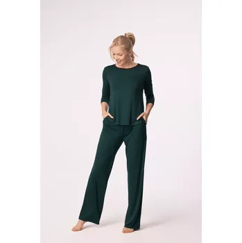 Dámské kalhoty KALHOTY MARGOT LONG GREEN zelená XL