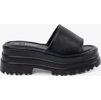 Dámské žabky Designové dámské nazouváky černé platforma 39