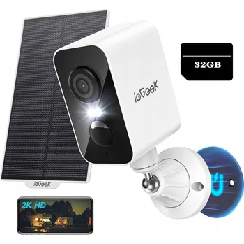 IP kamera EXTERNÍ SOLÁRNÍ OTOČNÁ WIFI KAMERA 3MPx NA BATERIE SE SOLÁRNÍM PANELEM