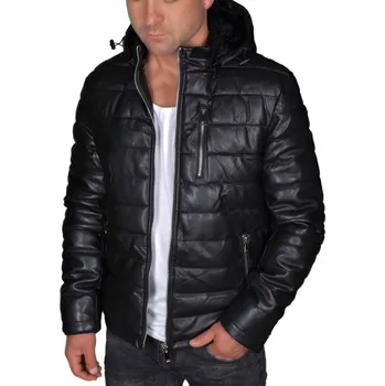 Moto bunda J STYLE pánská prošívaná bunda s kapucí 11Z8071 velikost XXL