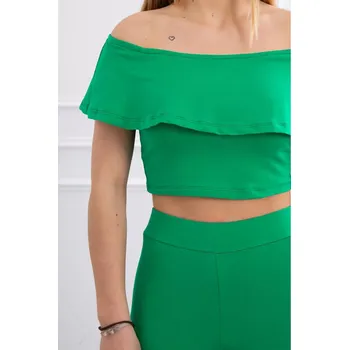 Sada s volánkem zelená UNI